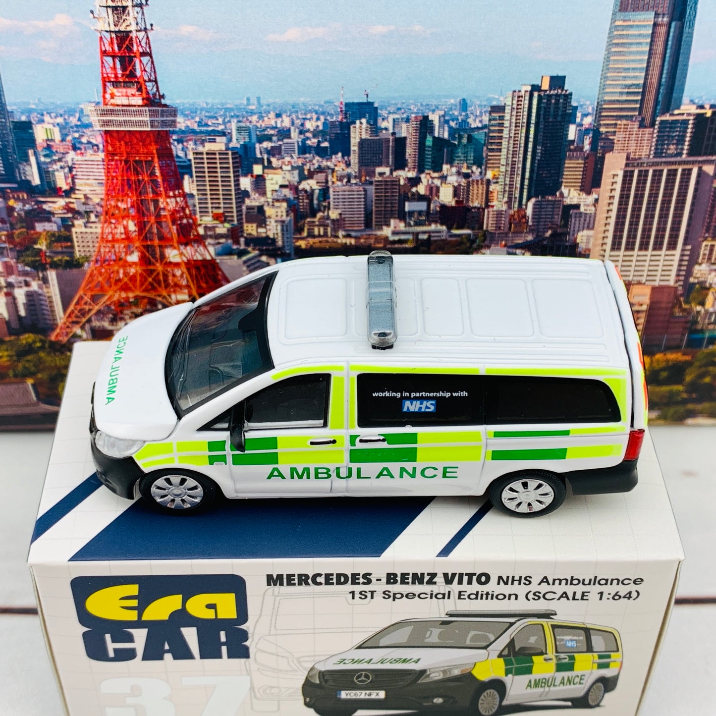 ERA CAR 37 1/64 Mercedes-Benz Vito - NHS Ambulance . 1ST Special Edition MB20VITRF37