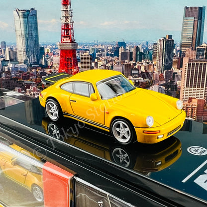 PARA64 1/64 RUF CTR Yellowbird 1987 Blossom Yellow PETERSEN AUTOMOTIVE MUSEUM Version LHD PA-55291 PM
