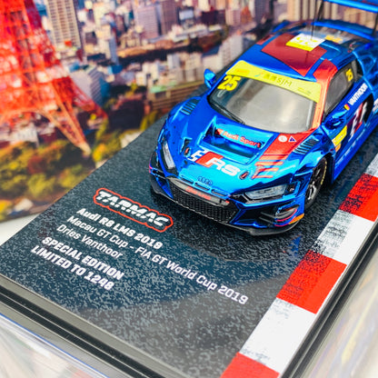 Tarmac Works 1/64 Audi R8 LMS 2019 Macau GT Cup FIA GT World Cup 2019 #25 - Macau GP 2020 Special Edition - HOBBY64 T64-013-19MGP25