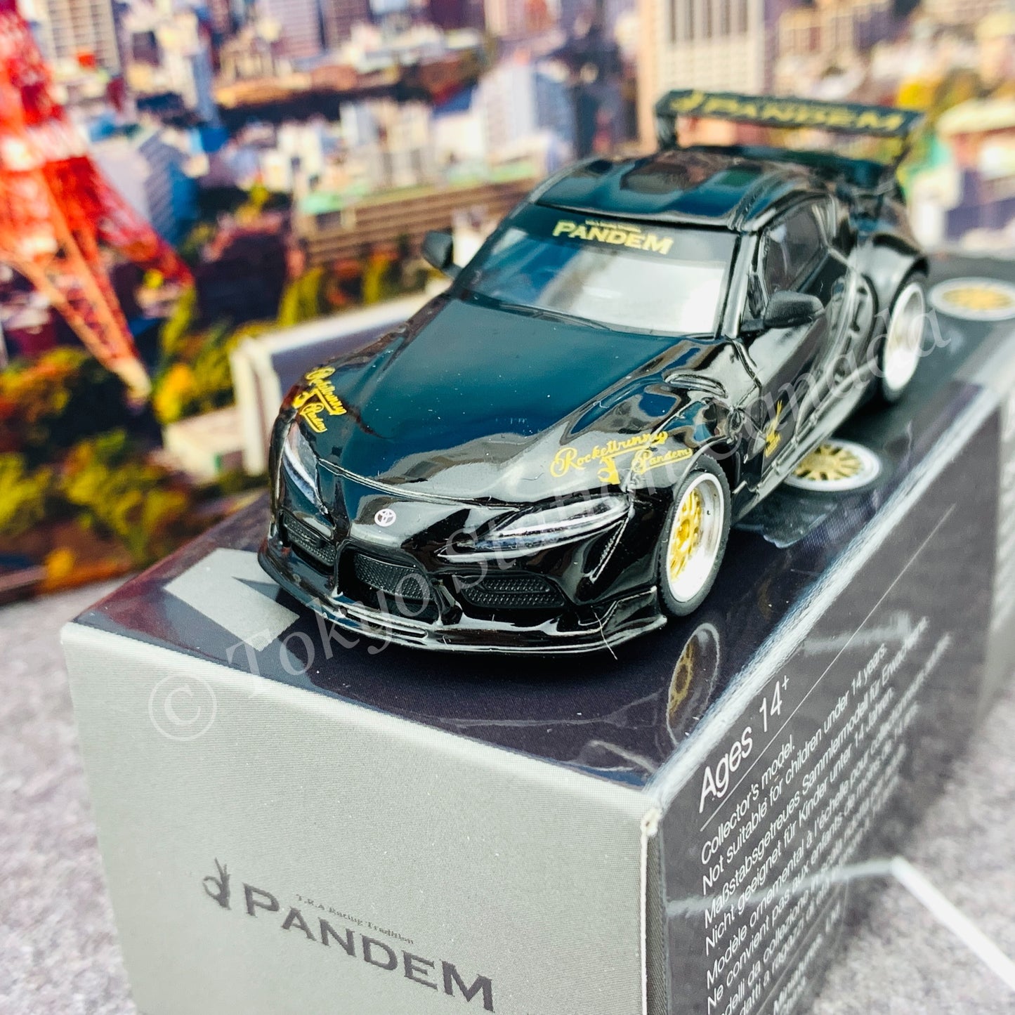 MINI GT 1/64 Pandem Toyota GR Supra V1.0  Black RHD MGT00219-R