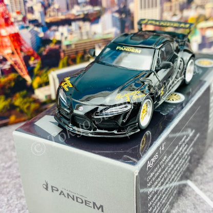 MINI GT 1/64 Pandem Toyota GR Supra V1.0  Black RHD MGT00219-R