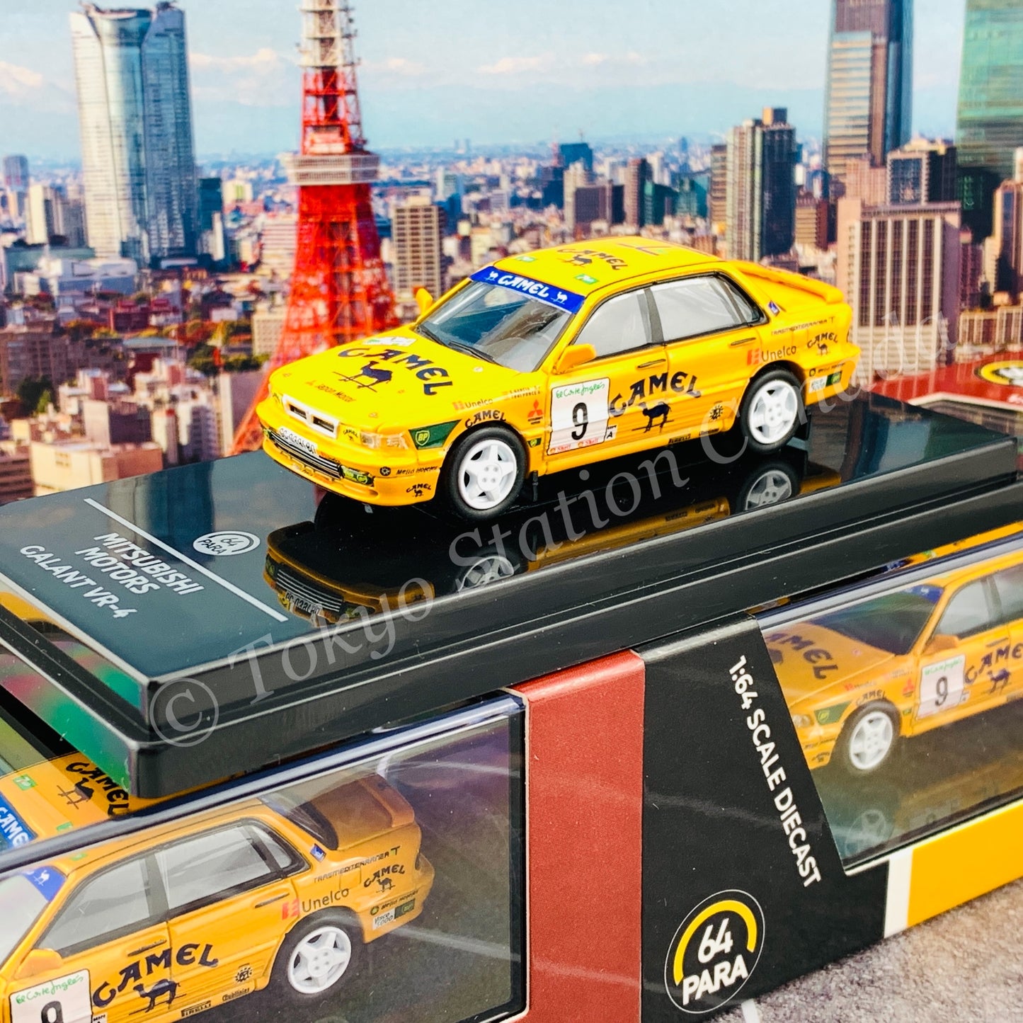 PARA64 1/64 Mitsubishi Galant VR4 1995 Rally El Corte Ingles Ponce #9 LHD PA-55103
