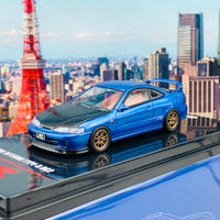 INNO64 1/64 HONDA INTEGRA TYPE-R DC2 Blue W/ Extra wheels and Extra decals IN64-DC2-BLU