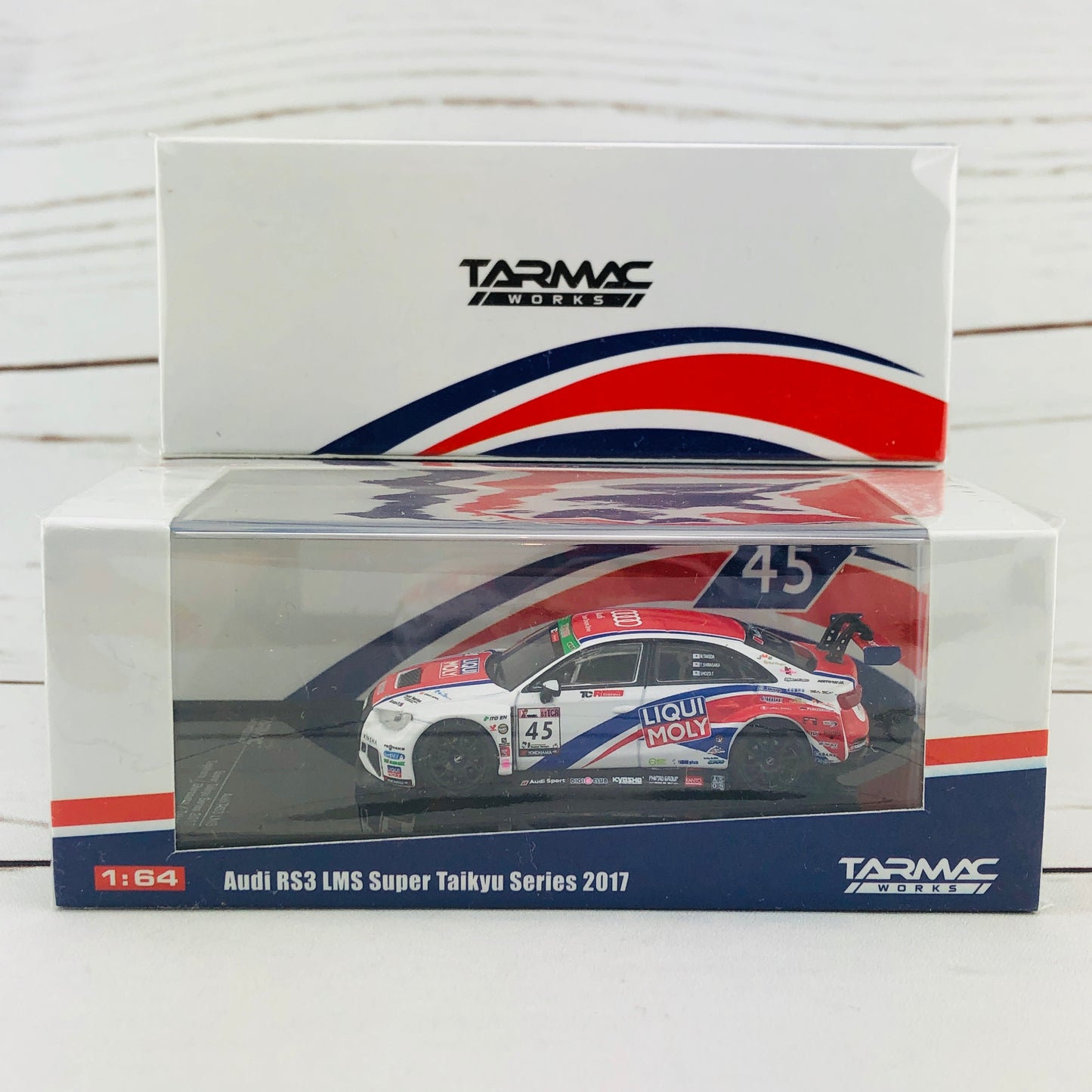 Tarmac Works 1/64 Audi RS3 LMS Super Taikyu Series 2017 Tagahara/Shirasaka/Takeda T64-013-17ST