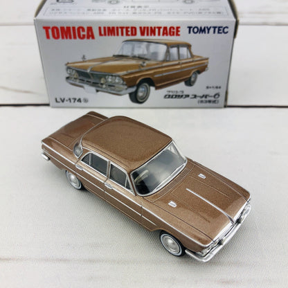 Tomica Limited Vintage 1/64 Nissan Prince Gloria Super6 (1963) Brown LV-174b