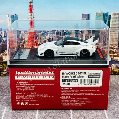 Ignition Model 1/64 LB-Silhouette WORKS GT Nissan 35GT-RR Matte Pearl White IG2380
