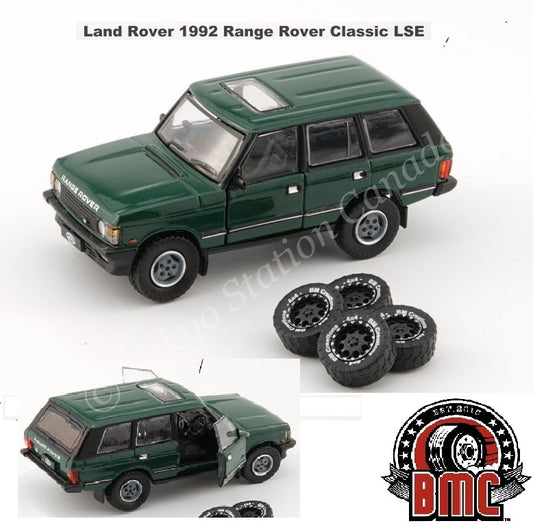 BM CREATIONS JUNIOR 1/64 Land Rover 1992 Range Rover Classic LSE -Green LHD 64B0183