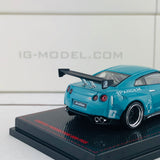 Ignition Model 1/64 Pandem R35 GTR Turquoise Blue 1401