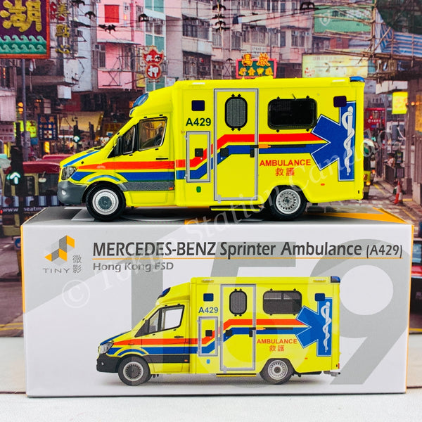 TINY 微影 159 Mercedes-Benz Sprinter FL HKFSD Ambulance (A429) 消防處救護車 ATC65078