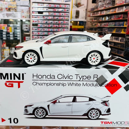 MINI GT 1/64 Honda Civic Type R (FK8) Championship White Modulo Edition RHD MGT00010-R