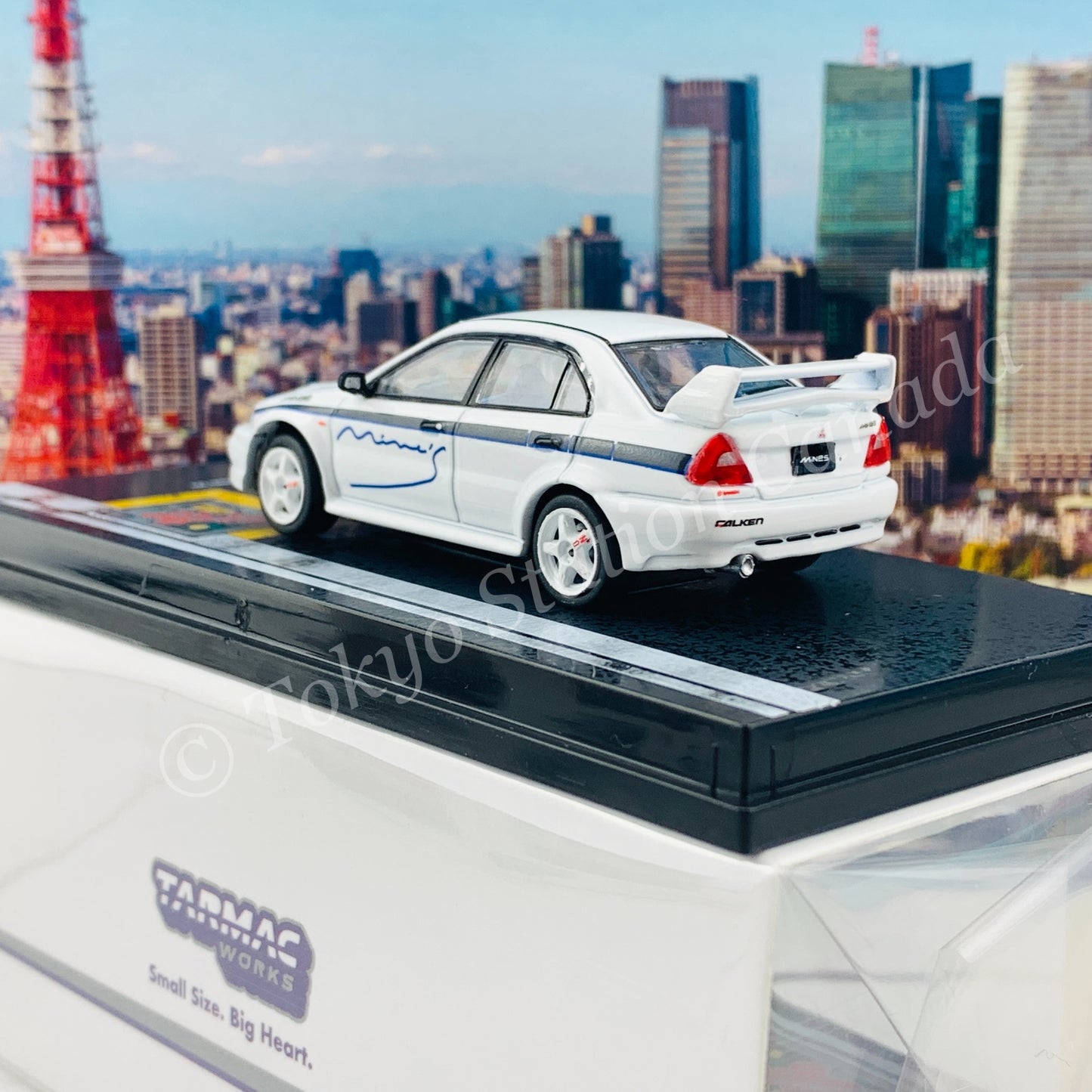 Tarmac Works ROAD64 1/64 Mitsubishi Lancer Evolution VI Tuned by Mine's T64R-021-MNE