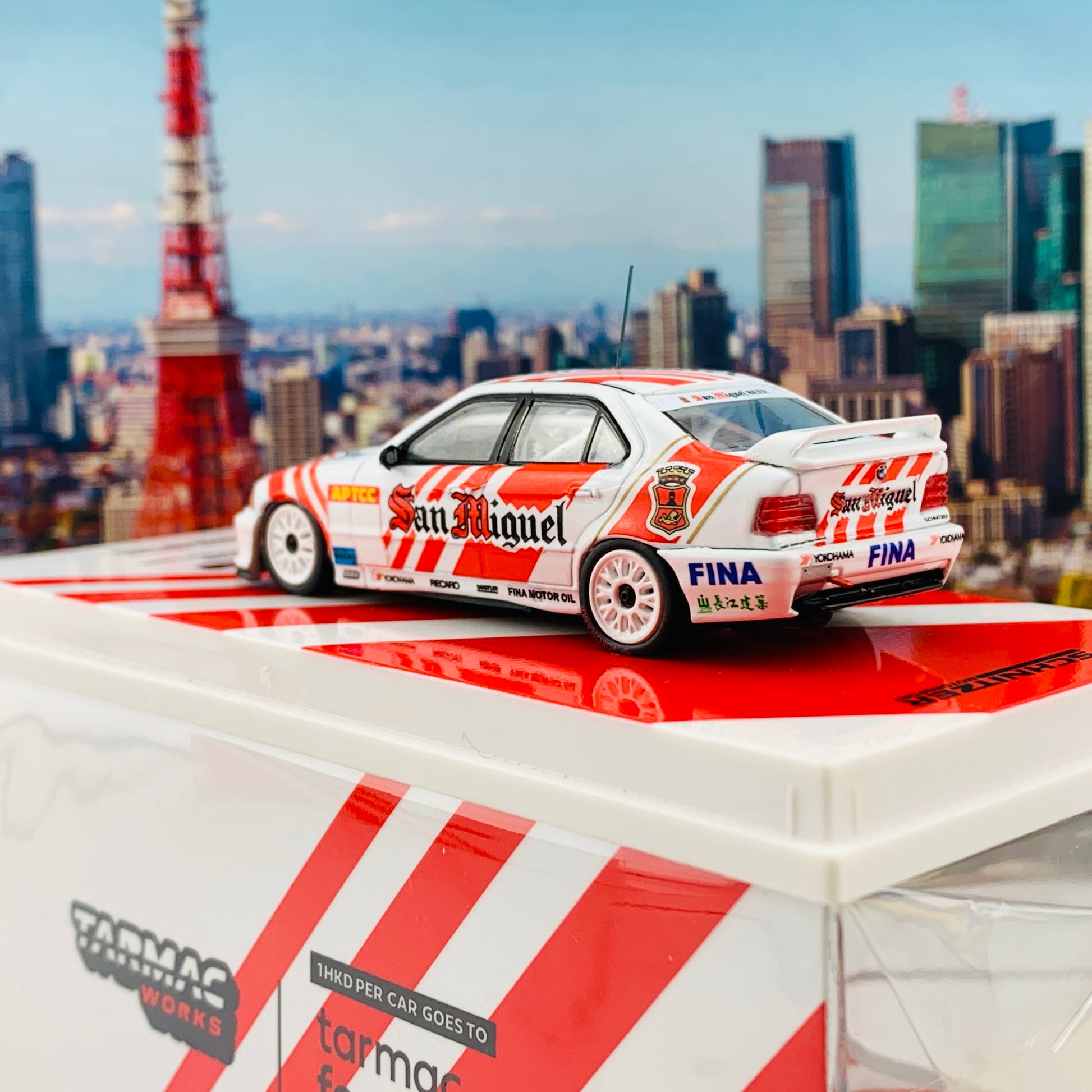Tarmac Works 1/64 BMW 318i Macau Guia Race 1994 #2 - S. Soper #3 - C. Kwan  T64-034-94MGP02