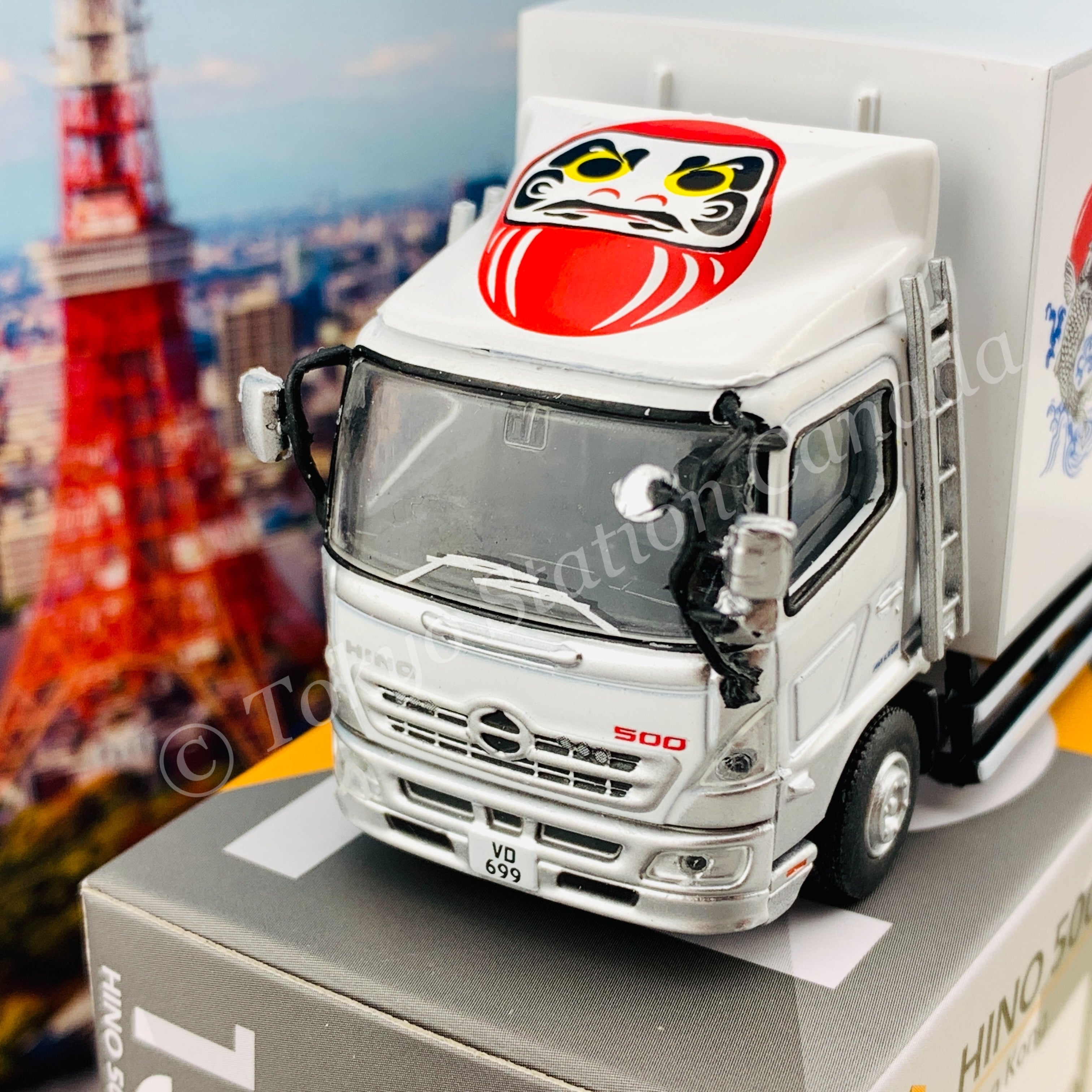 TINY 微影156 HINO 500 Box Lorry 10-tonne Red Yun Land Transport