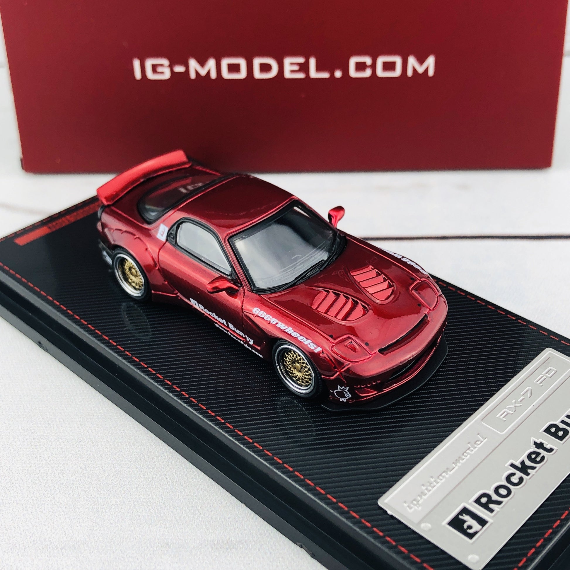 Ignition Model 1/64 Rocket Bunny RX7 (FD35) Red Metallic 1407