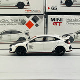 MINI GT 1/64 Honda Civic Type R (FK8) Championship White w/Carbon Kit & TE37 Wheel (RHD) MGT00065-R