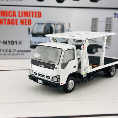Tomica Limited Vintage Isuzu Elf Hanamidai Automobile Safety Loader Big Wide (White) LV-N191a