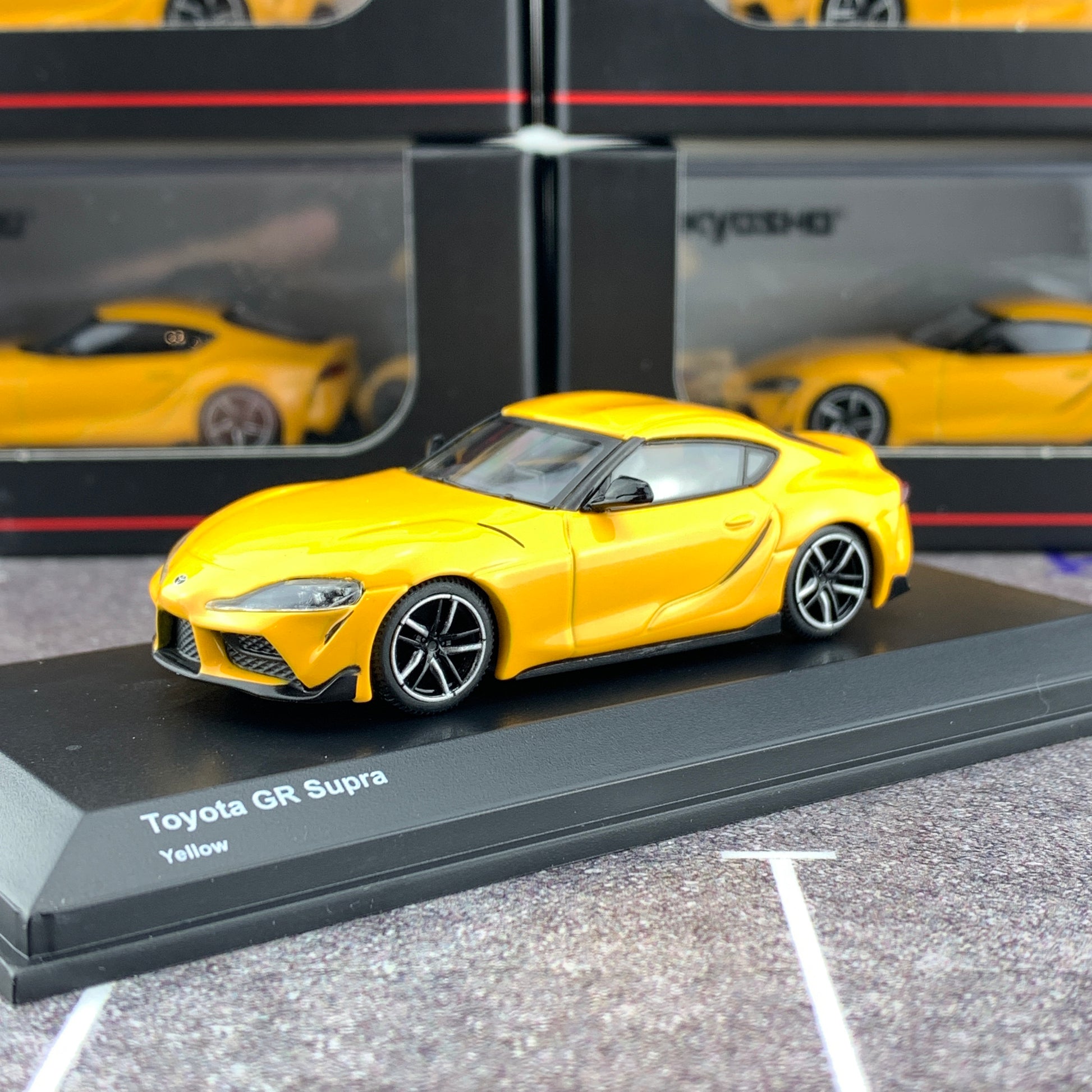 KYOSHO 1/64 Toyota GR Supra Yellow KS07110Y