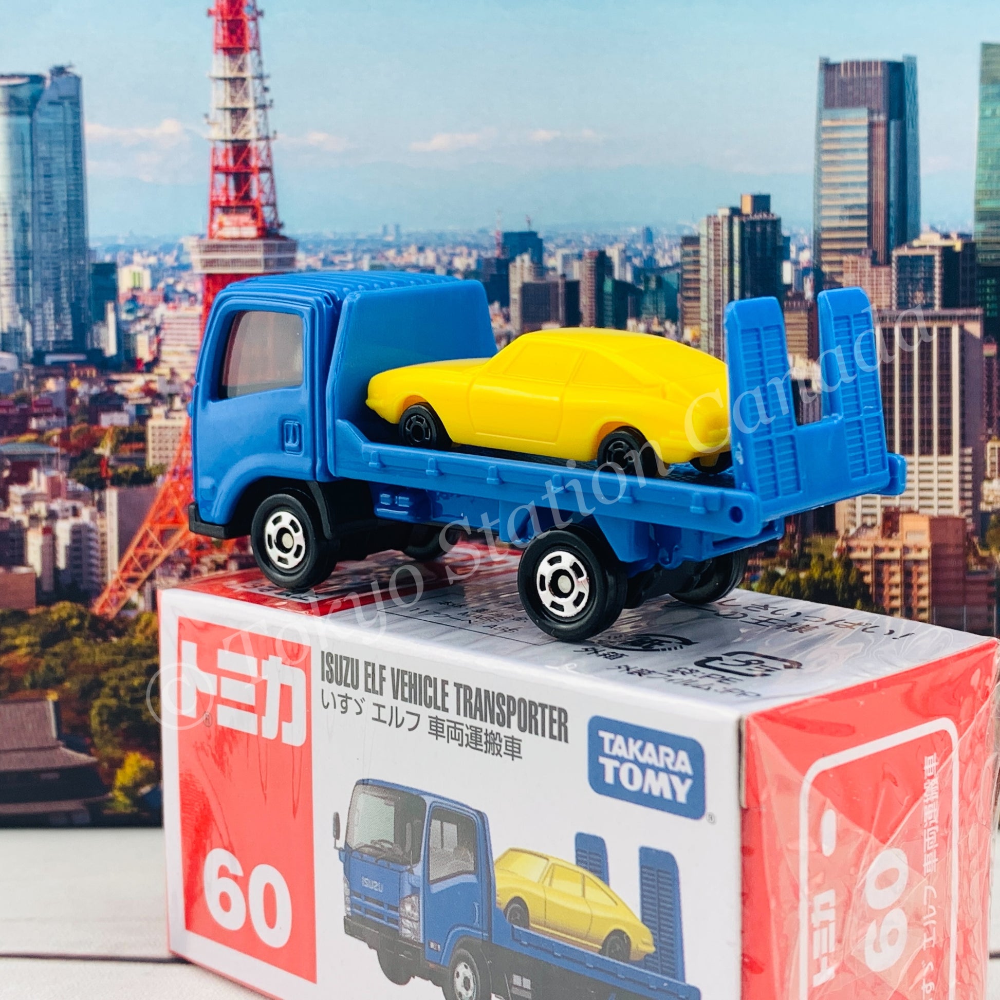 TOMICA 60 ISUZU ELF Vehicle Transporter