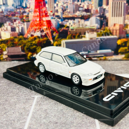 HOBBY JAPAN 1/64 Honda CIVIC (EF9) SiR Ⅱ Customized Version White HJ641031CW