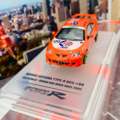 INNO64 1/64 Honda Integra Type-R DC5 #99 AUTOBACS JAPAN ONE MAKE RACE 2002 IN64-DC5-AB