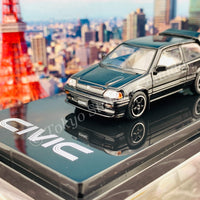 HOBBY JAPAN 1/64 Honda CIVIC Si (AT) 1984 Customized Version Black HJ641029CBK