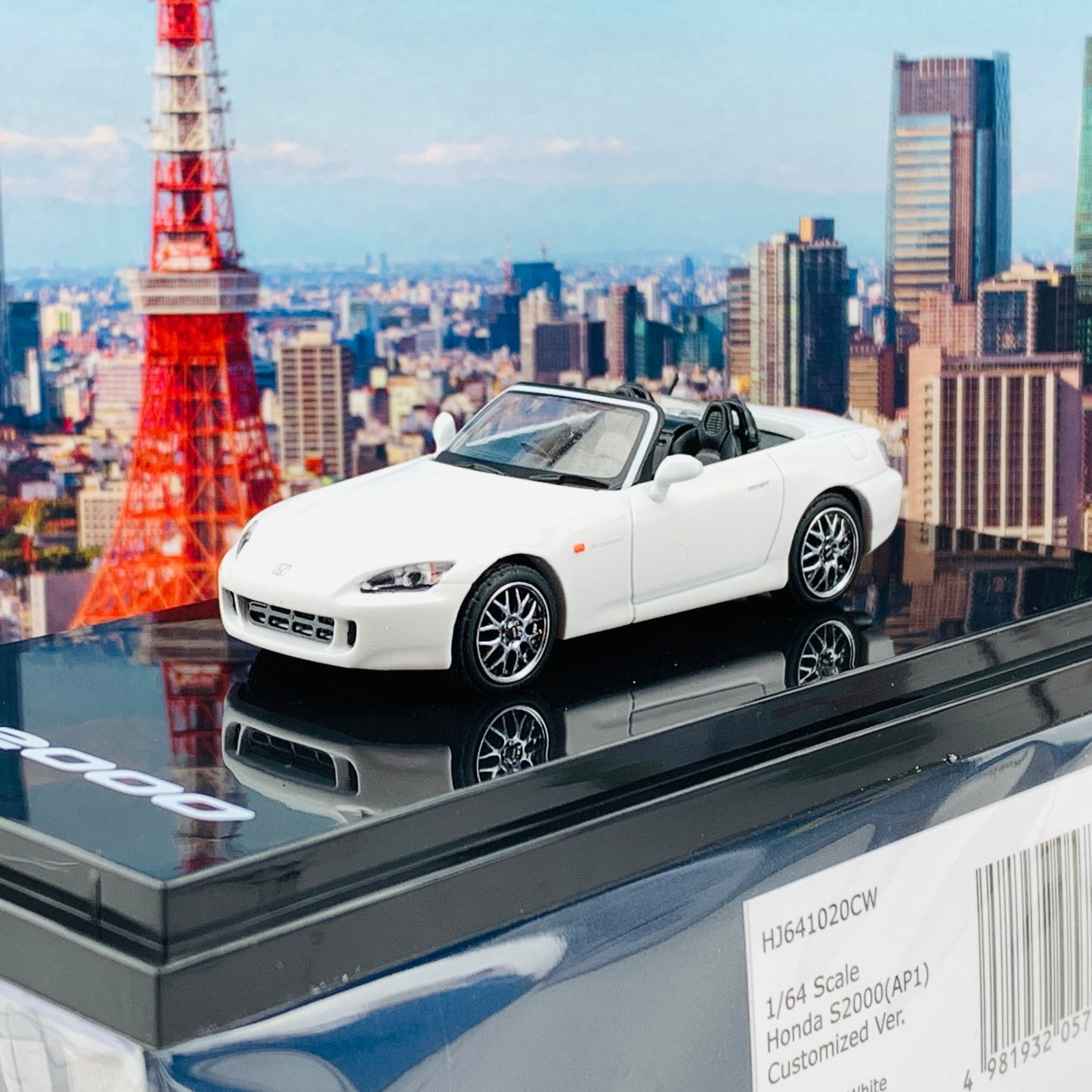 HOBBY JAPAN 1/64 Honda S2000 AP1 Type 200 Customized Version White HJ641020CW