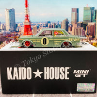 KaidoHouse x MiniGT 1/64 Datsun 510 Pro Street OG Green LHD KHMG001