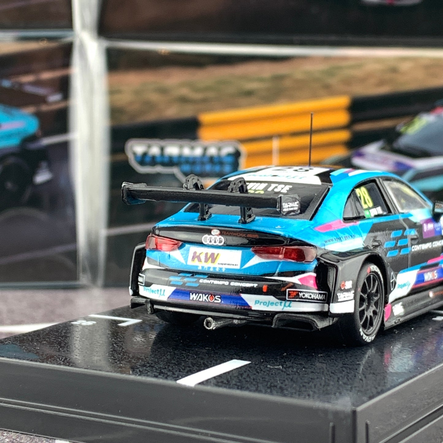Tarmac Works 1/64 Audi RS3 LMS WTCR Race of Macau 2018 Kevin Tse T64-0013-18WTCR28