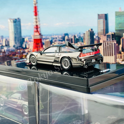 INNO64 1/64 HONDA NSX-R GT (NA2) Black Chrome W/ Extra Wheels IN64-NSXGT-BLACH