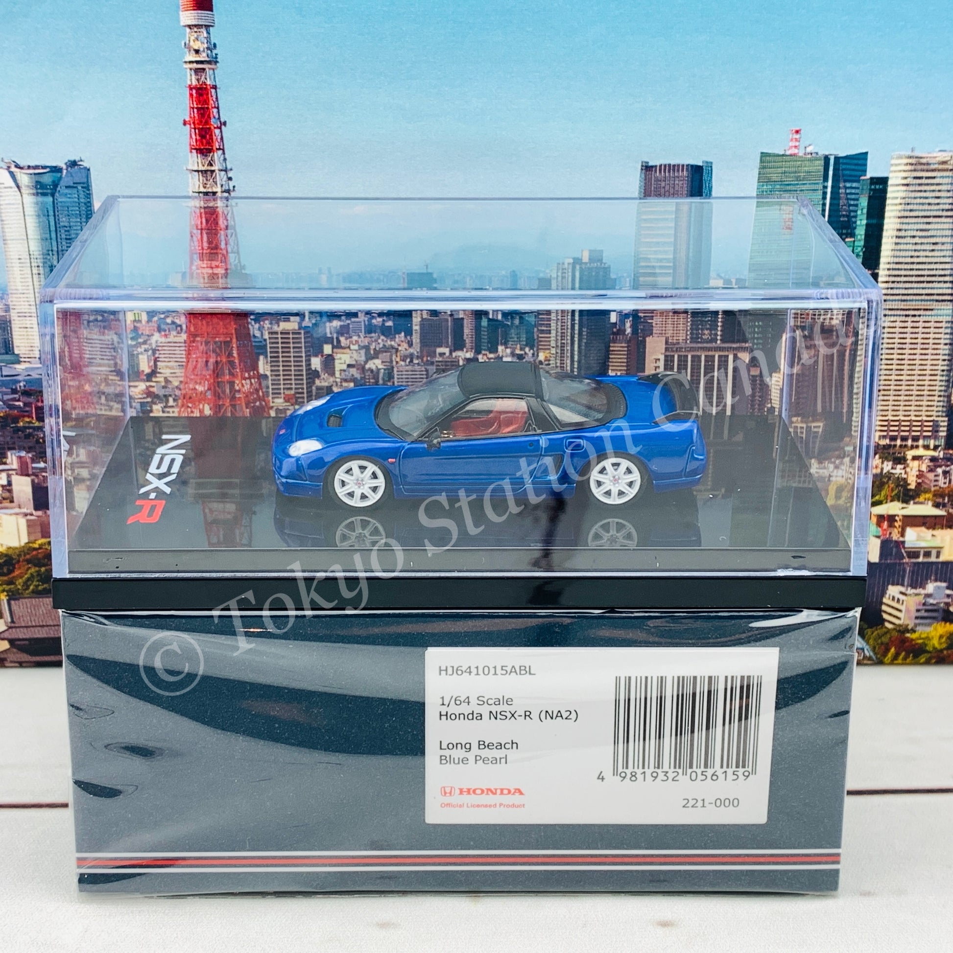 HOBBY JAPAN 1/64 Honda NSX-R (NA2) Long Beach Blue Pearl HJ641015ABL