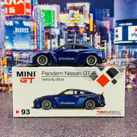 MINI GT 1/64 Pandem Nissan GTR R35 Duck Tail Velocity Blue RHD MGT00093-R