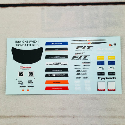 INNO64 1/64 Honda Fit 3 RS White IN64-GK5-WH3X1