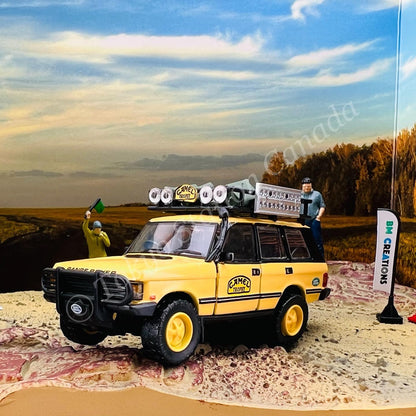 BM CREATIONS JUNIOR 1/64 Land Rover 1992 Range Rover Classic LSE Camel Version w/Accessory RHD 64B0263