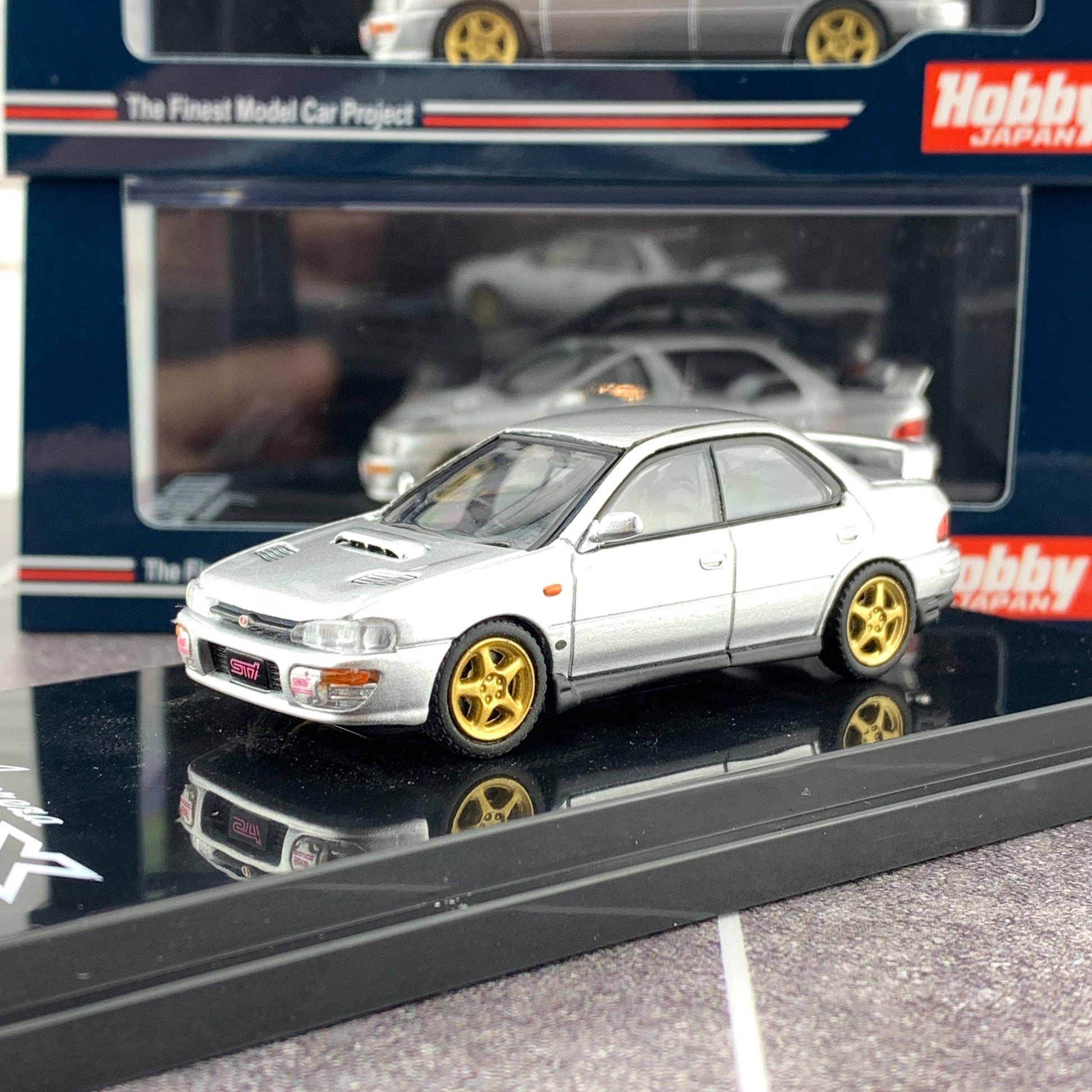 Hobby Japan 1/64 Subaru Impreza WRX GC8 STi Verion II Light Silver HJ641013SS