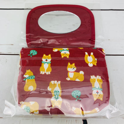 Shiba Inu mirror pouch - Red