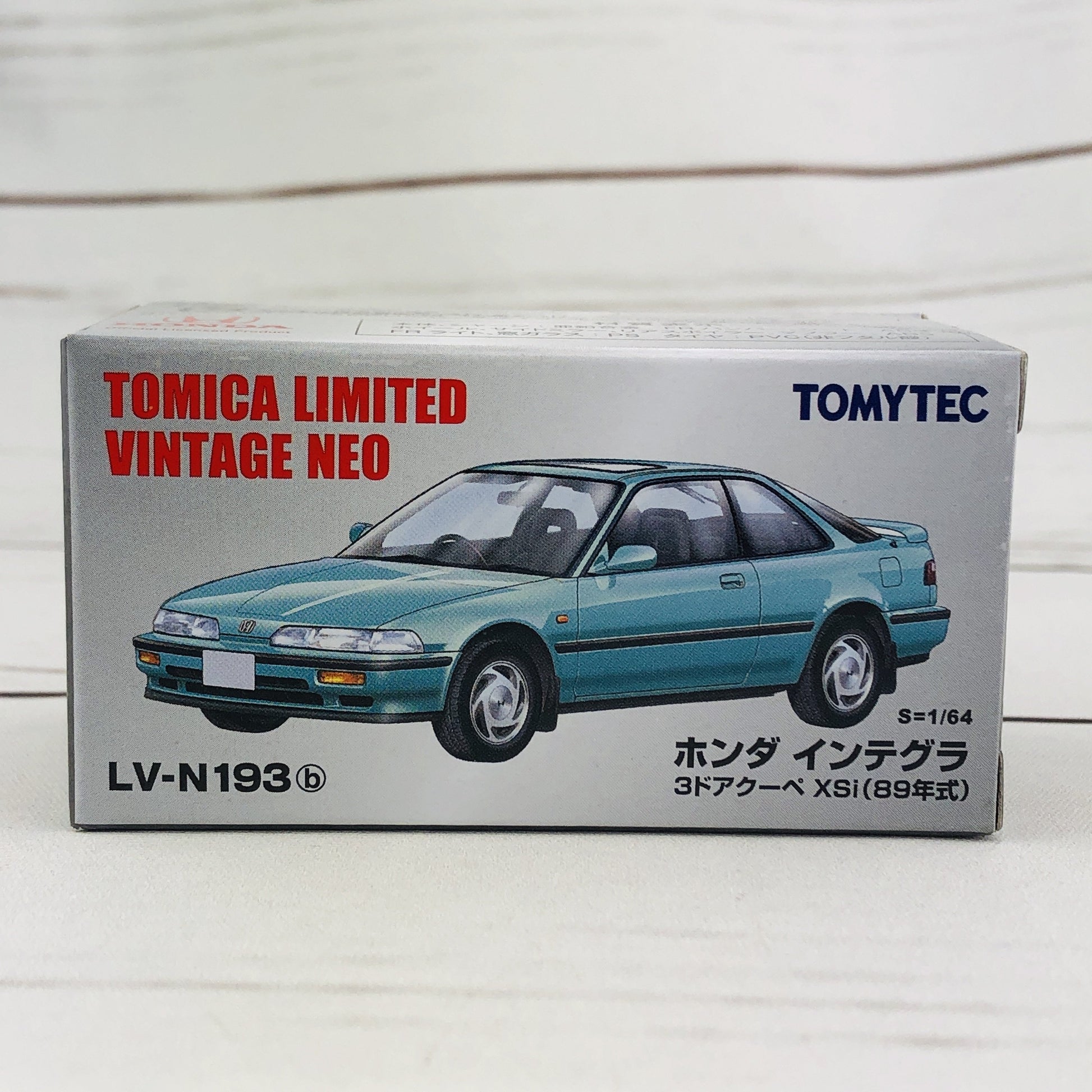 Tomytec Tomica Limited Vintage Neo 1/64 LV-N193b Honda Integra 3 Door Coupe XSi Blue (1989)