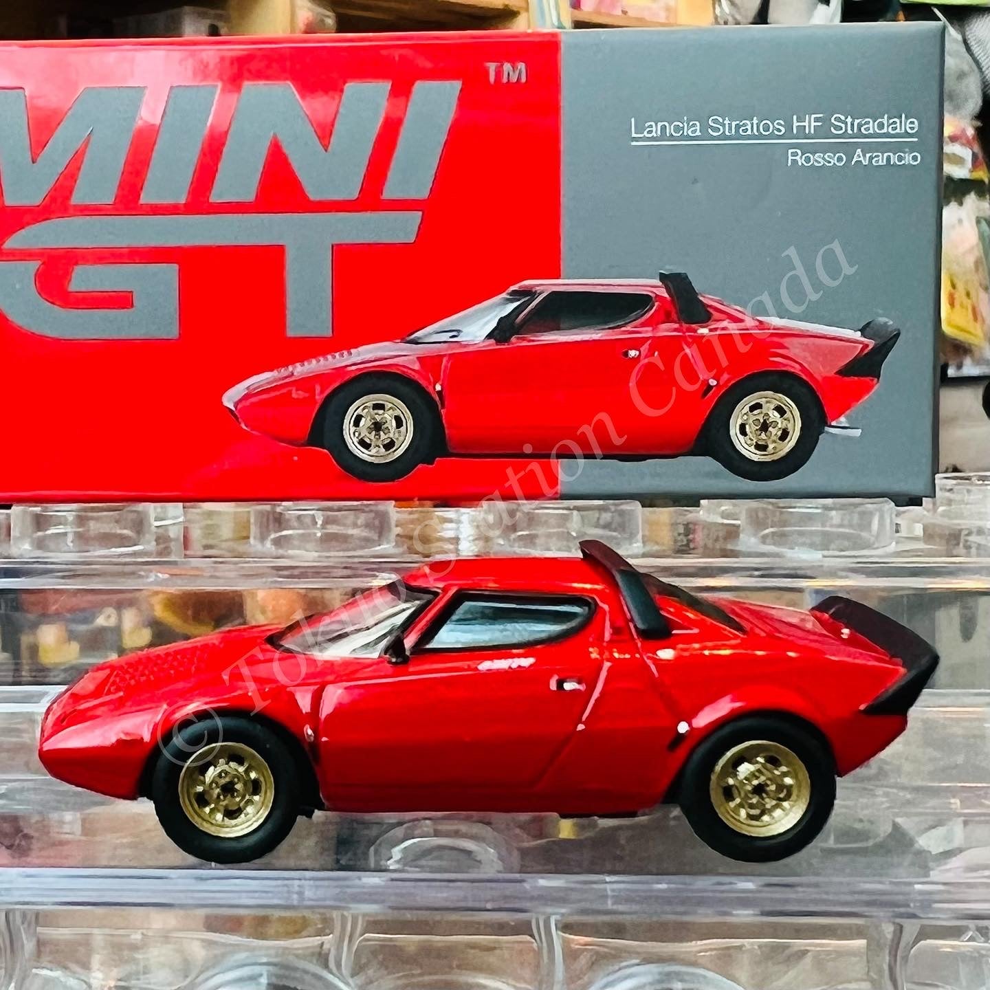 MINI GT 1/64 Lancia Stratos HF Stradale Rosso Arancio LHD MGT00365-L