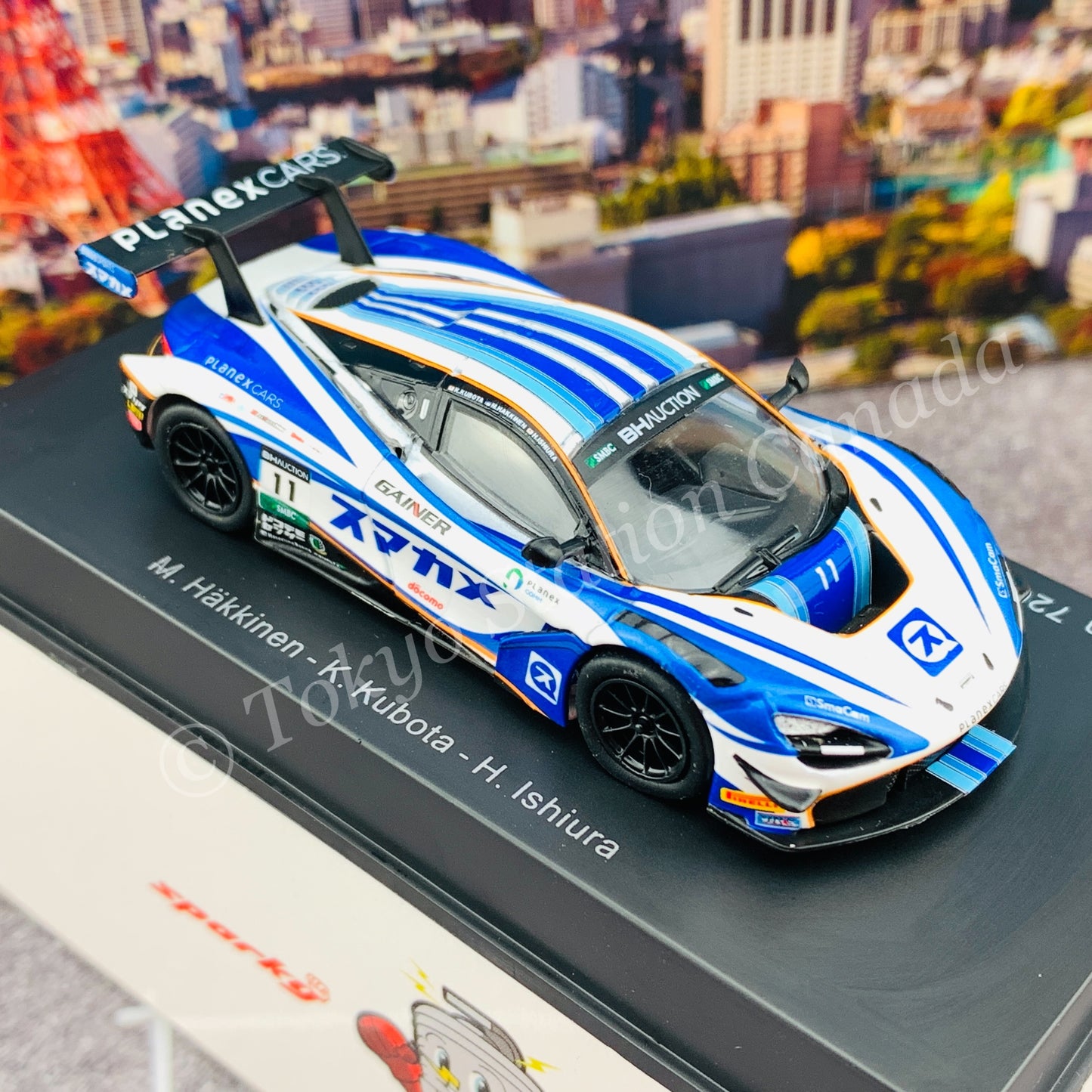 Sparky 1/64 McLaren 720S GT3 No.11 PLANEX SMACAM RACING Suzuka 10H 2019 M. Häkkinen - K. Kubota - H. Ishiura Y162