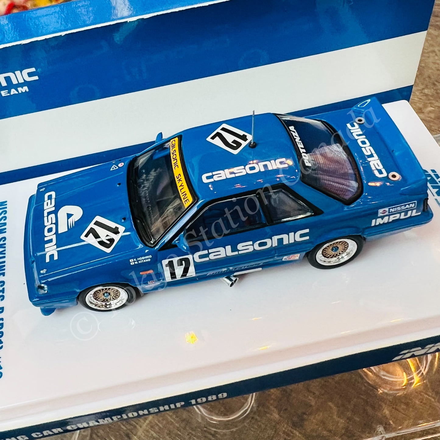 INNO64 1/64 NISSAN SKYLINE GTS-R (R31) #12 "CALSONIC" JTCC 1987 IN64-R31-CA12