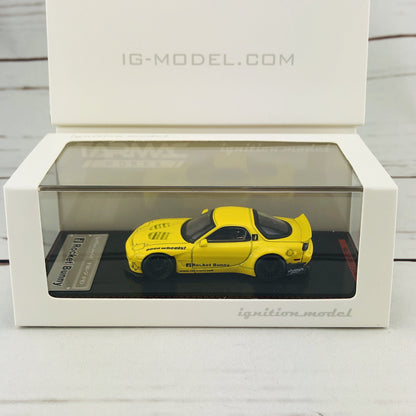Ignition Model 1/64 Rocket Bunny RX7 (FD35) Yellow 1410