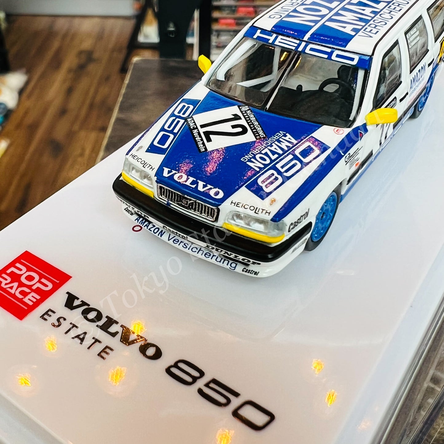 POP RACE 1/64 Volvo 850 Estate 24h Nurburgring 1996 Heico Motorsport #12 PR64-850-96N2412