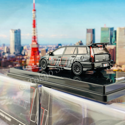 INNO64 1/64 MITSUBISHI LANCER EVOLUTION IX WAGON 2005 RALLIART Black IN64-EVO9W-RABL