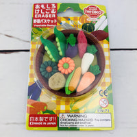 Iwako Japanese Eraser Set - Vegetable Basket ER-BRI048 Made in Japan
