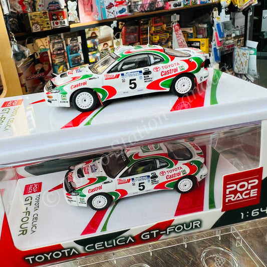 POP RACE 1/64 Toyota Celica Rally New Zealand 1994 Toyota Castrol Team #5 PR64-185-94WRC05