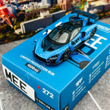 MINI GT x TARMAC WORKS Shmee 150 Collection 1/64 McLaren Senna Cerulean Blue MGT00272-R