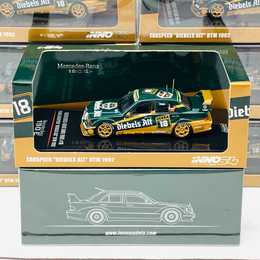 INNO64 MERCEDES BENZ AMG 190E 2.5-16 EVO II #18 Team Zakspeed "Diebels Alt" DTM 1992 IN64-190E-ZS18