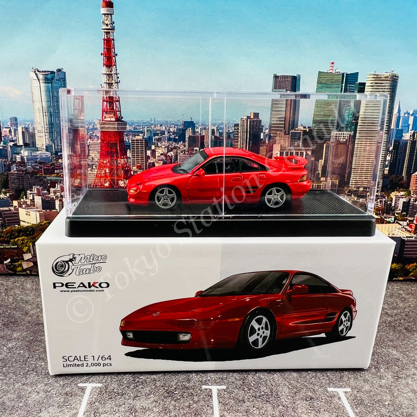 PEAKO64 1/64 Toyota MR2 SW20 1996 RED 62403