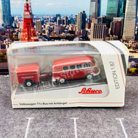 Schuco 1/87 VW T1 Bus w. Trailer Fire Engine 452661800