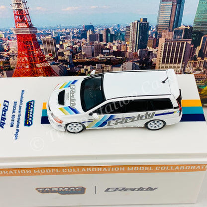 Tarmac Works 1/64 Mitsubishi Lancer Evolution Wagon GReddy "2021 Tokyo Auto Salon Special" T64-042-GDY