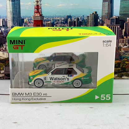 MINI GT 1/64 BMW M3 E30 #6 1991 Macau GP Winner Hong Kong Exclusive MGT00055-L